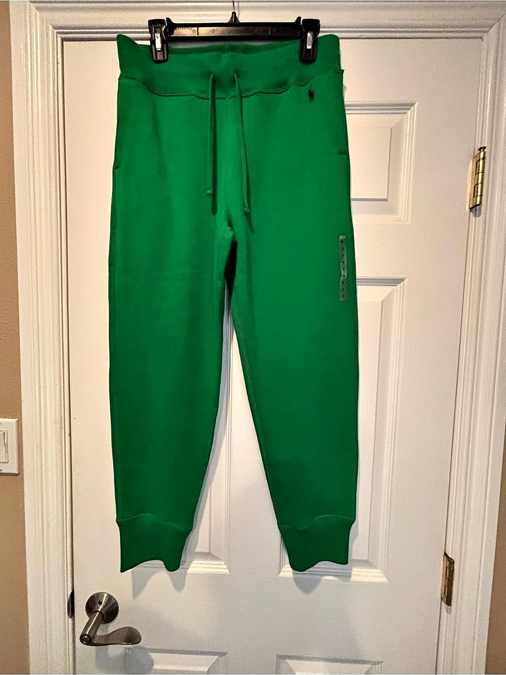 Polo Ralph Lauren fleece jogger pants Green Cotton Joggers Size Small NWT